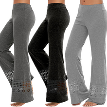 Load image into Gallery viewer, Frauen Spitze Hollow Causal Wide Leg Baggy Pants