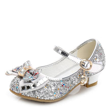 Load image into Gallery viewer, Girl's bow tie sequins shoes