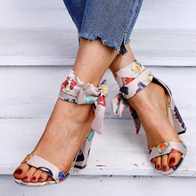 Load image into Gallery viewer, Women's bow color high heels