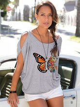 Load image into Gallery viewer, Moletom feminino de manga comprida com estampa floral