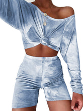 Load image into Gallery viewer, Conjunto feminino de moda tie-dye para casa
