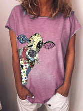 Load image into Gallery viewer, Camiseta estampada de manga curta larga