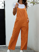Load image into Gallery viewer, Macacão casual retrô de algodão e linho