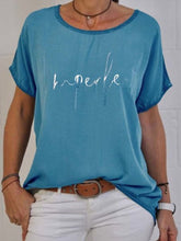 Load image into Gallery viewer, Camiseta feminina estampada casual