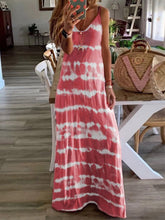 Load image into Gallery viewer, Vestido de tirantes tie-dye para mujer