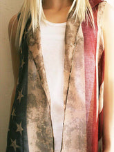 Load image into Gallery viewer, Cardigan da bandeira americana grátis por causa dos bravos