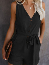 Load image into Gallery viewer, Cotton and linen dungarees with bow