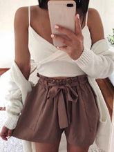 Load image into Gallery viewer, Shorts de mujer con cintura elástica
