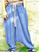 Load image into Gallery viewer, Calça Harem Feminina de Linho Sólido