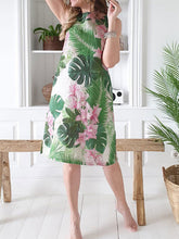 Load image into Gallery viewer, Vestido feminino sem mangas estampado floral