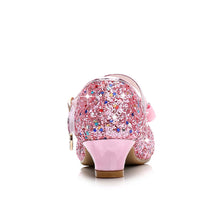 Load image into Gallery viewer, Girl's bow tie sequins shoes