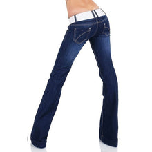 Load image into Gallery viewer, Jeans alargados em denim elástico