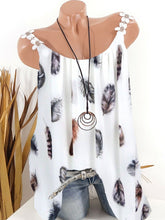 Load image into Gallery viewer, Floral print waistcoat with shoulder strap