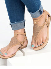 Load image into Gallery viewer, Women's open-toe flat sandals