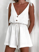 Load image into Gallery viewer, Buttoned jumpsuit with straps
