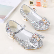 Load image into Gallery viewer, Girl's bow tie sequins shoes
