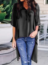 Load image into Gallery viewer, Camisa de manga larga irregular para mujer