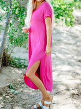 Load image into Gallery viewer, Plain Casual Cotton Loose Dress