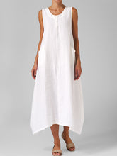 Load image into Gallery viewer, Asymmetric Double Pocket Hem Dresses