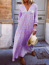 Load image into Gallery viewer, Vestido feminino estampado casual