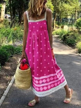 Load image into Gallery viewer, Vestido feminino com franjas de bolinhas