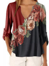 Load image into Gallery viewer, Women's Casual V-Neck Shirt