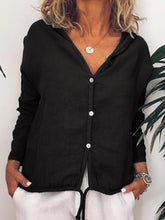 Load image into Gallery viewer, Camisa casual de manga comprida com capuz para mulheres