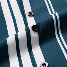 Load image into Gallery viewer, Camisa casual masculina com estampa listrada