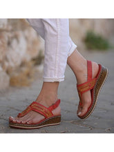 Load image into Gallery viewer, Sandalias de cuña salvaje para mujer