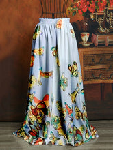 Load image into Gallery viewer, Long skirt with butterfly print