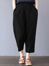 Load image into Gallery viewer, Loose Linen Short Harem Pants