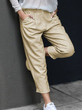 Load image into Gallery viewer, Women's Solid Pocket Wide Leg Casual Pants