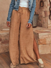 Load image into Gallery viewer, Wide loose cotton and linen pants for women