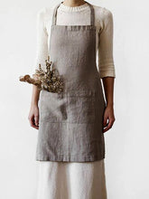 Load image into Gallery viewer, Avental quadrado cross casuble vestido cozinha cozinha roupa presente