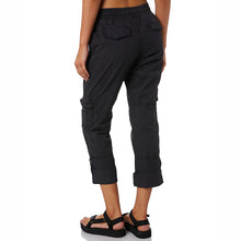 Load image into Gallery viewer, Calça cargo feminina cáqui com bolsos