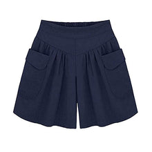 Load image into Gallery viewer, Loose and soft cotton shorts with wide leg