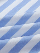 Load image into Gallery viewer, Long striped cotton and linen jumpsuit