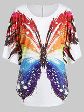 Load image into Gallery viewer, Camiseta feminina com estampa borboleta