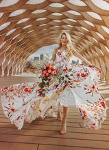 Load image into Gallery viewer, Vestido sin mangas con estampado de playa Boho Vacation