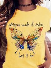 Load image into Gallery viewer, Camiseta feminina com estampa de borboleta