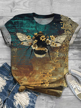 Load image into Gallery viewer, Camiseta de manga corta con estampado animal multicolor