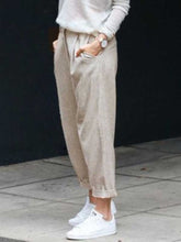 Load image into Gallery viewer, Casual linen pants for women