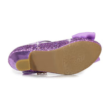 Load image into Gallery viewer, Girl's bow tie sequins shoes