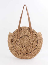 Load image into Gallery viewer, Round Bohemian Hollow Woven Bag