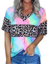 Load image into Gallery viewer, Camiseta feminina com estampa de leopardo
