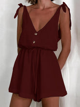 Load image into Gallery viewer, Buttoned jumpsuit with straps