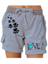 Load image into Gallery viewer, Dear Dog Paw shorts cargo com estampa
