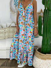 Load image into Gallery viewer, Vestido feminino com estampa boêmia com decote em V