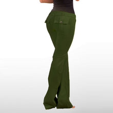 Load image into Gallery viewer, Women's low rise bootcut yoga pants with flap pockets