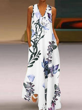 Load image into Gallery viewer, Women's Deep Print Pocket Dress